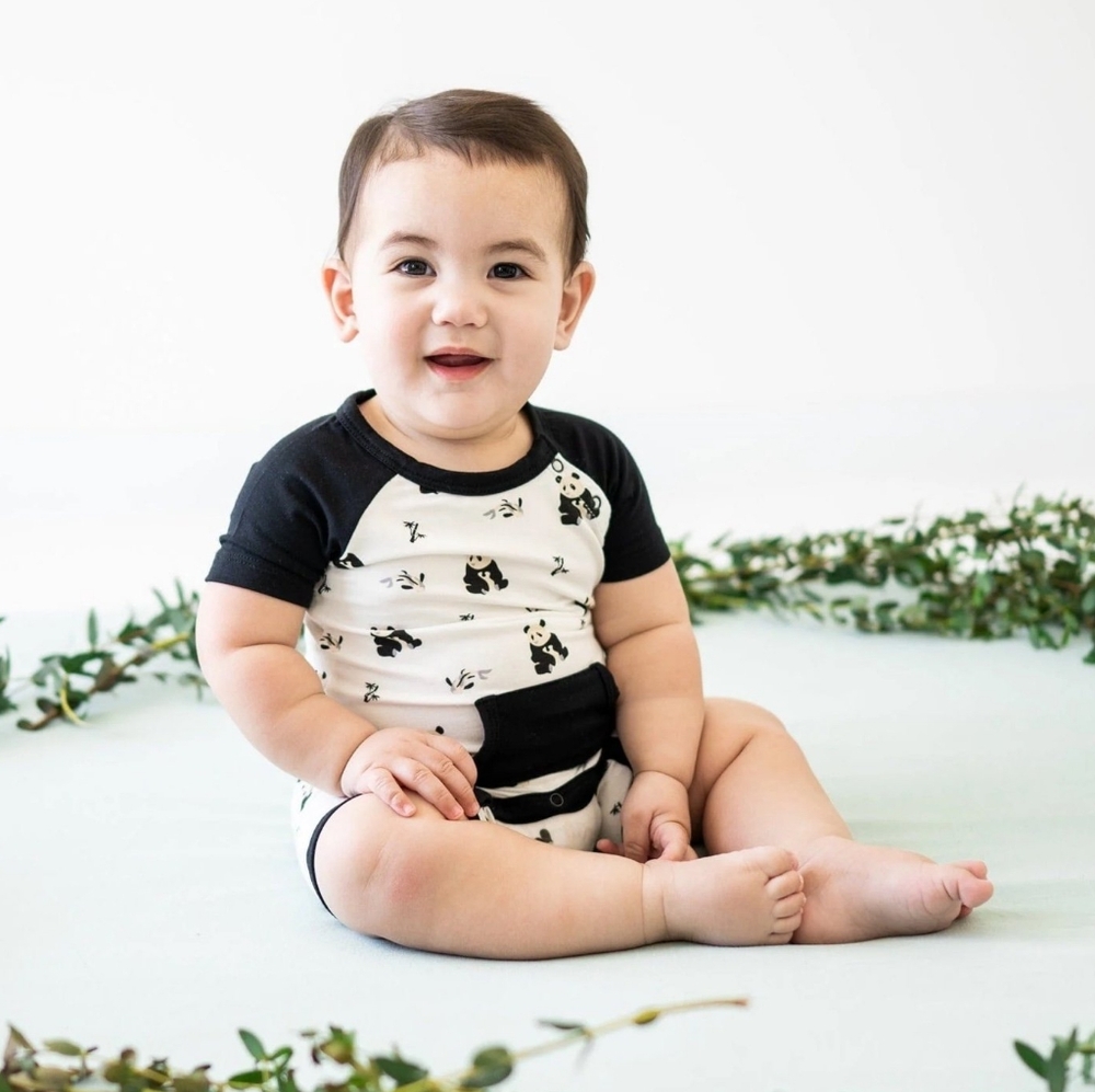 Kyte Baby Panda Print Kids One Piece - Zen Shortall